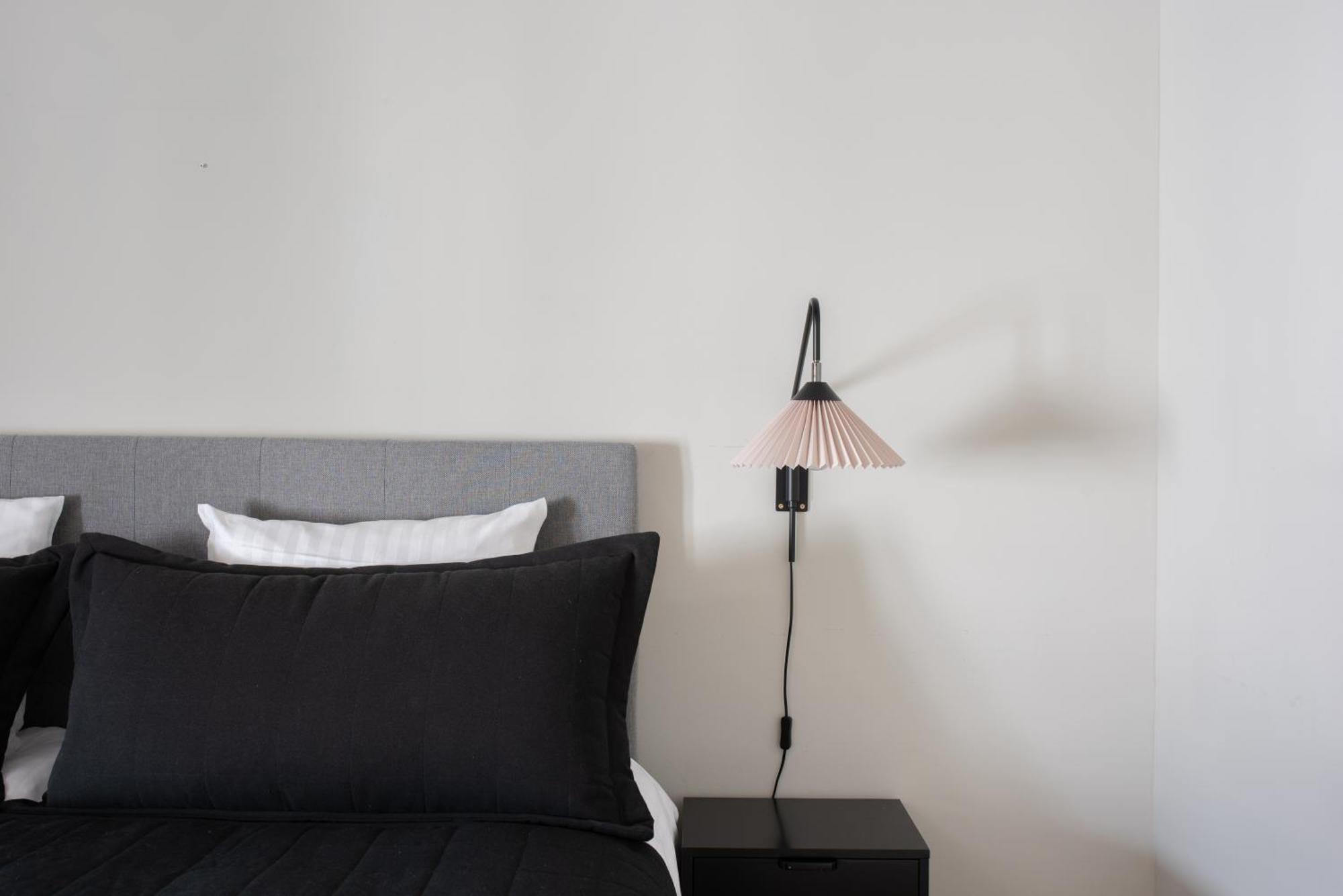 Apartment With Exposed Ceiling Beams Copenhagen
