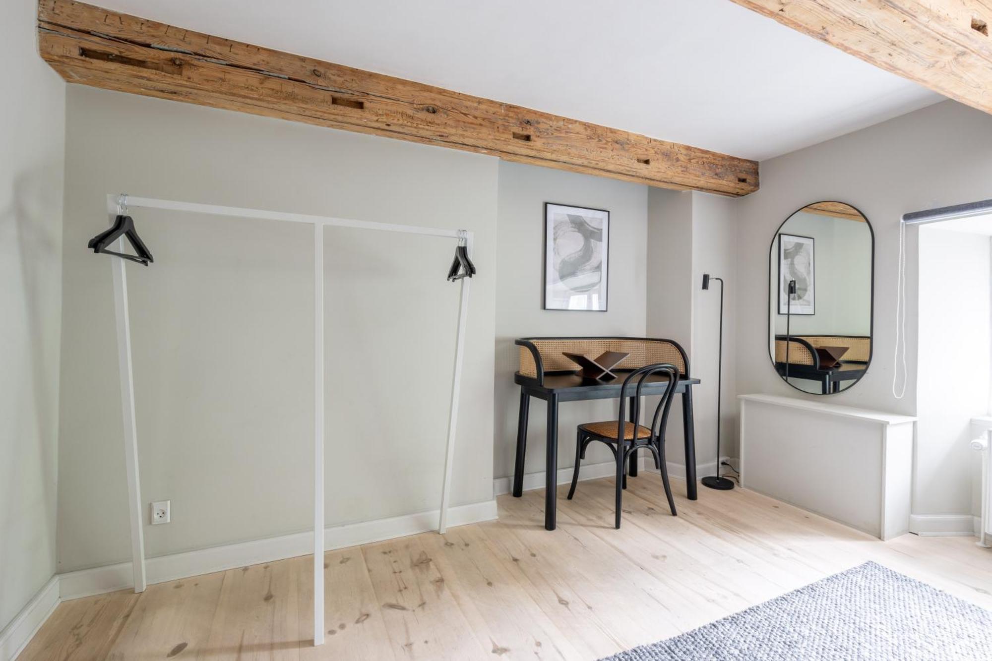 With Exposed Ceiling Beams Apartment Copenhagen